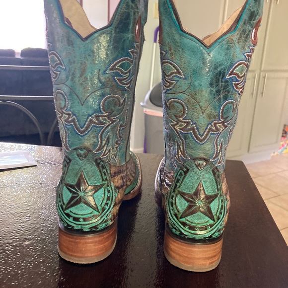 Rockin Leather Boots Size 9.5 - Picture 3 of 4